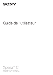 Sony C2305 Guide De L'utilisateur