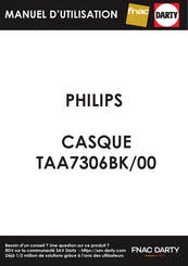 Philips TAA7306BK/00 Mode D'emploi