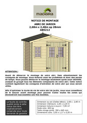 Madeira AB5212 Notice De Montage