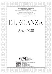Gessi ELEGANZA 46088 Manuel D'installation