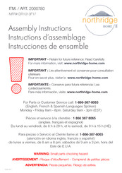 Northridge Home DR1013F17 Instructions D'assemblage