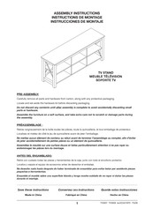 Hudson & Canal TV0907 Instructions De Montage