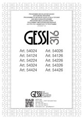 Gessi 316 54026 Manuel D'installation