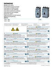 Siemens 3VA51-1BB2 Serie Notice D'utilisation