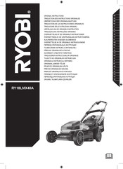 Ryobi RY18LMX40A Traduction Des Instructions Originales