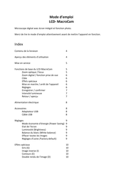 LEUCHTTURM MacroCam Mode D'emploi