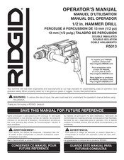 RIDGID R5013 Manuel D'utilisation