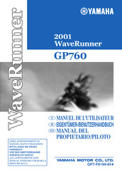 Yamaha WaveRunner GP760 2001 Manuel De L'utilisateur