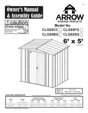 Arrow Storage Products CLG65CC Manuel Du Propriétaire Et Guide D'assemblage