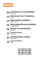 Franke FGL 605-P XS LED0 Mode D'emploi Et Installation