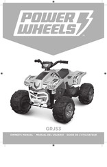 Power Wheels GRJ53 Guide De L'utilisateur