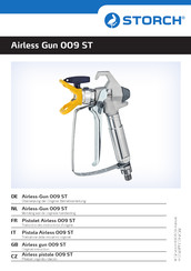 Storch Airless Gun 009 ST Traduction Des Instructions D'origine