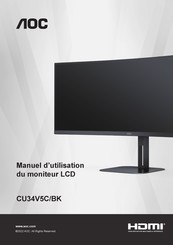 AOC CU34V5C/BK Manuel D'utilisation