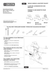 Delta B510LF Manuel D'installation