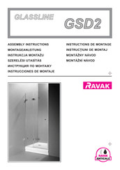 RAVAK GLASSLINE GSD2 Instructions De Montage