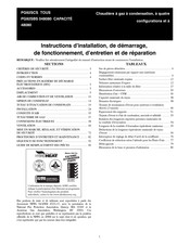 Behler-Young PG92SCS Instructions D'installation, De Démarrage, De Fonctionnement, D'entretien Et De Réparation
