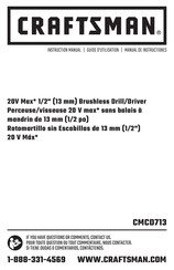 Craftsman CMCD713 Traduction De La Notice D'instructions Originale