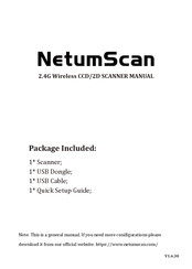 Netum NetumScan Guide De Démarrage Rapide
