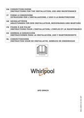 Whirlpool AFO EM4CH Instructions Pour L'installation, L'emploi Et La Maintenance