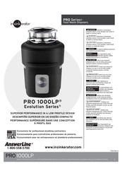 InSinkErator PRO 1000LP Mode D'emploi