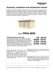 Lemeks Palmako FR44-4836 Assemblage, Manuel De Montage Et D'entretien