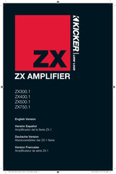 Kicker ZX750.1 Manuel Du Propriétaire