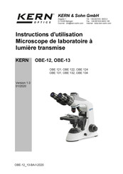 KERN Optics OBE 121 Instructions D'utilisation