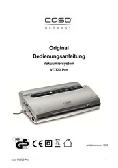 Caso Germany VC320 Pro Manuel D'instructions
