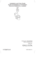 Kohler KALLISTA P70340 Guide D'installation Et D'entretien