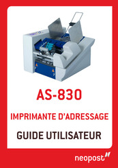 Neopost AS-830 Guide Utilisateur