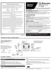 Emerson ET1932C Manuel Du Propriétaire