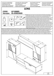 CONFORAMA LENS UP 00889 Instructions D'assemblage