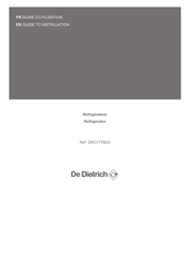 De Dietrich DRC1775EN Guide D'utilisation