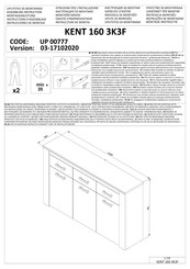 Forma Ideale KENT 160 3K3F UP 00777 Instructions D'assemblage