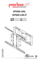 peerless-AV SMARTMOUNT SP850-UNL Mode D'emploi