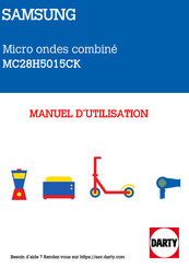 Samsung MC28H5015 Série Manuel D'utilisation Et Guide De Cuisson