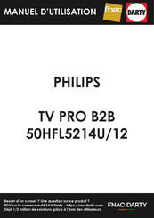 Philips 50HFL5214U/12 Mode D'emploi