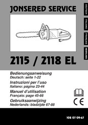 Electrolux Jonsered 2115 EL Manuel D'utilisation