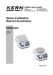Kern EHA Serie Notice D'utilisation