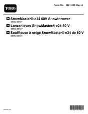 Toro SnowMaster e24 60V Mode D'emploi