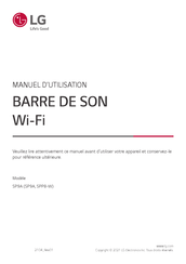 LG SP9A Manuel D'utilisation