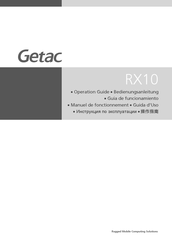 Getac RX10 Manuel De Fonctionnement