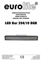 EuroLite LED Bar 324/10 RGB Mode D'emploi