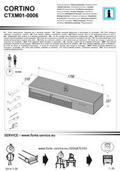 Forte CORTINO CTXM01-0006 Notice De Montage