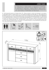 ML MEBLE ARKO 0601 Notice De Montage