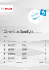 Bosch CleverMixx Spotlight MFQ2520B/01 Manuel D'utilisation