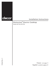 Dacor Distinctive DECT365 Instructions D'installation