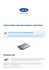 LaCie STARCK MOBILE HARD DRIVE Manuel Utilisateur