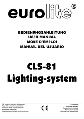 EuroLite CLS-81 Mode D'emploi