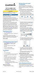 Garmin GPS 19x NMEA 0183 Instructions D'installation